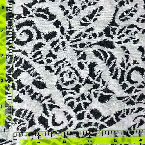 Black/White | Sheppard Horn Jacquard 14 Ounce Double Knit - SKU 7227 #S179