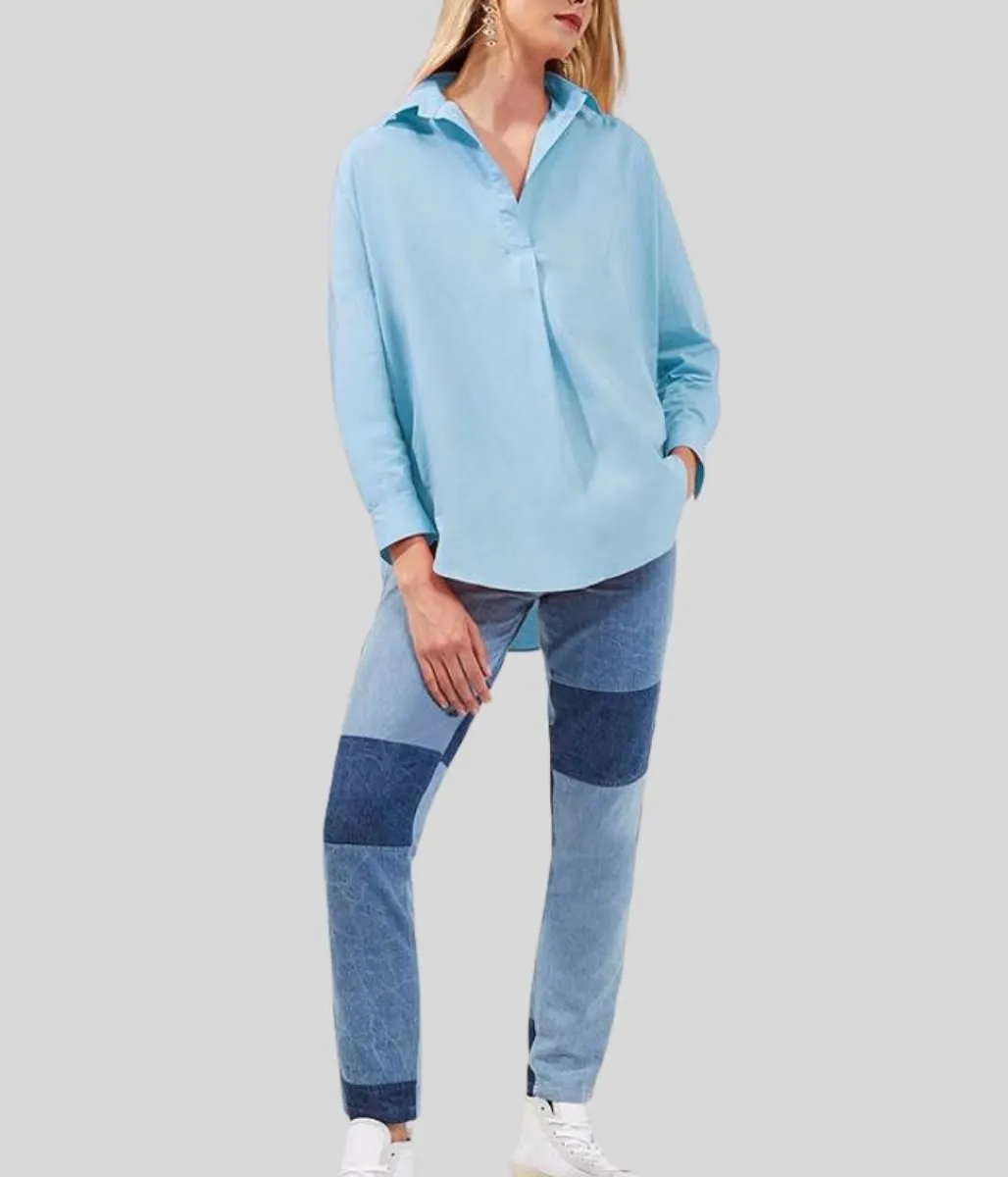 Blue Rhodes Popover Shirt