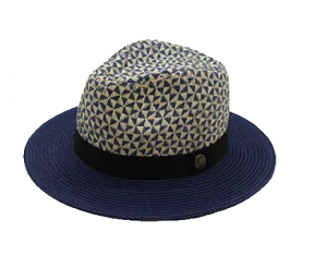 Blue with Beige Summer hat