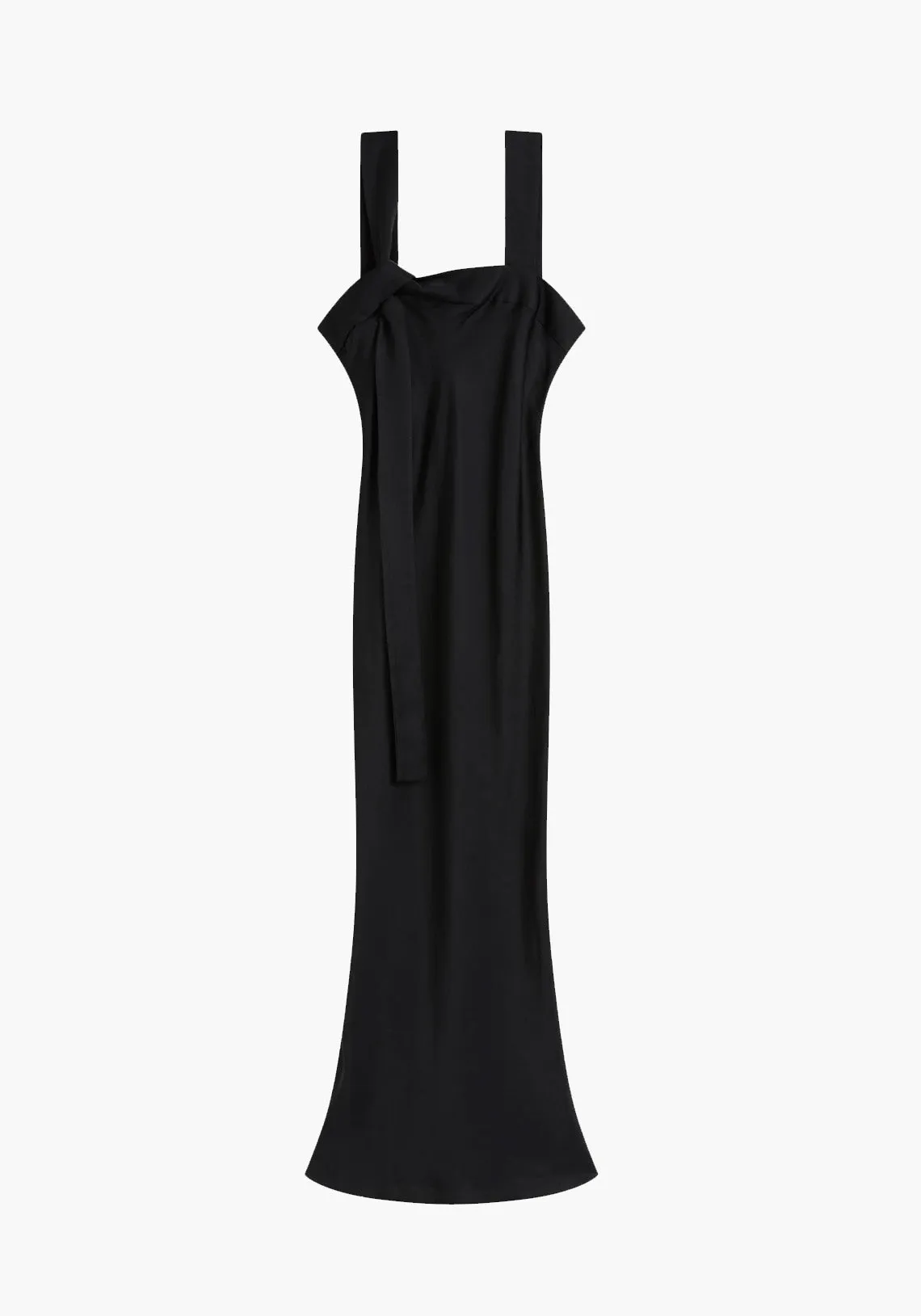 BORMIO TWIST STRAP DRESS BLACK