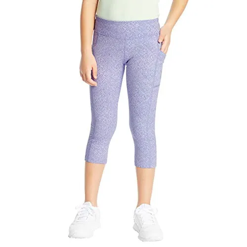 C9 Champion girls Premium Capri Leggings, Passion Purple Heather, X-Small US