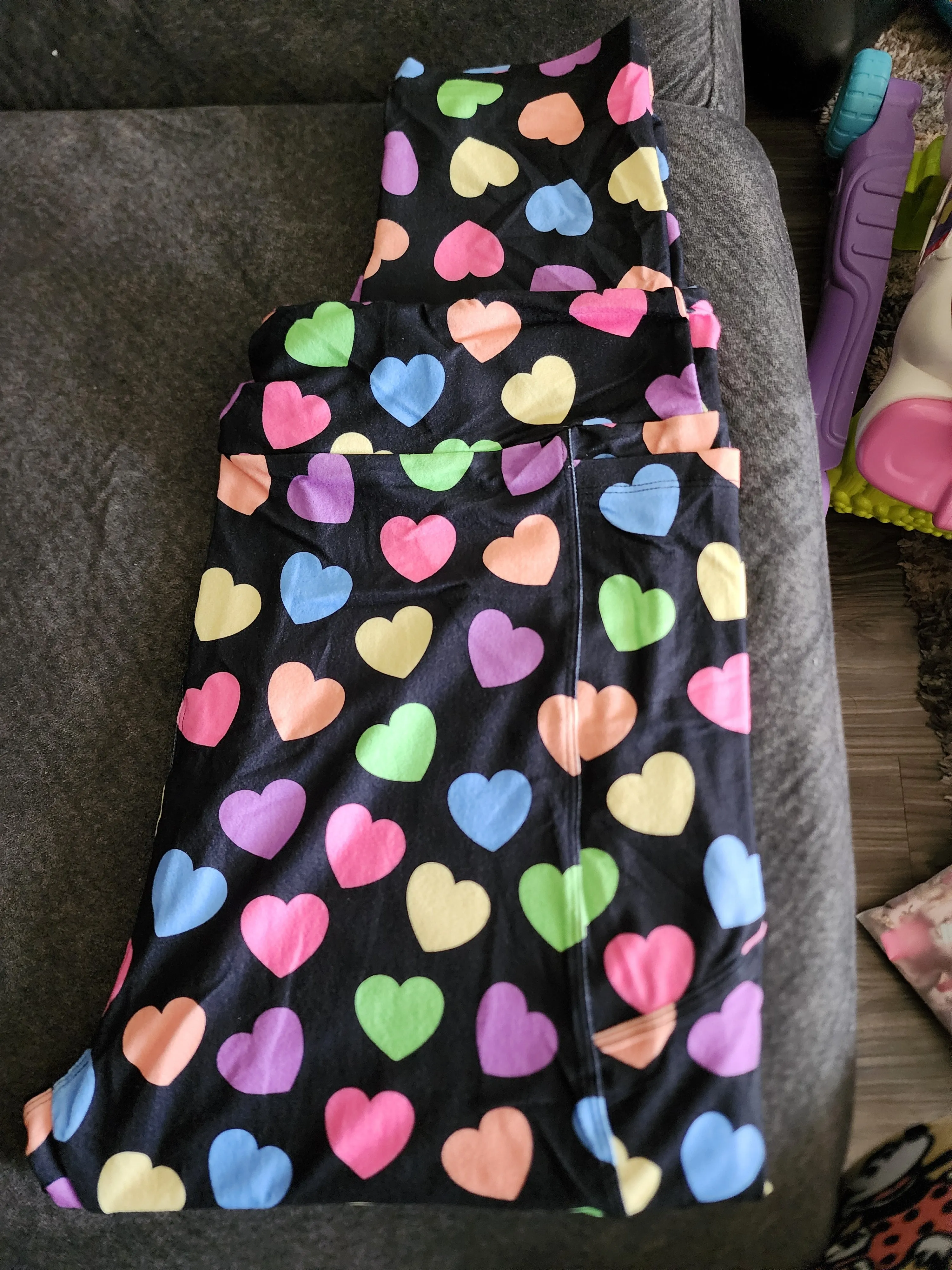 *Charlies Project Valentine's Pastel Heart Leggings