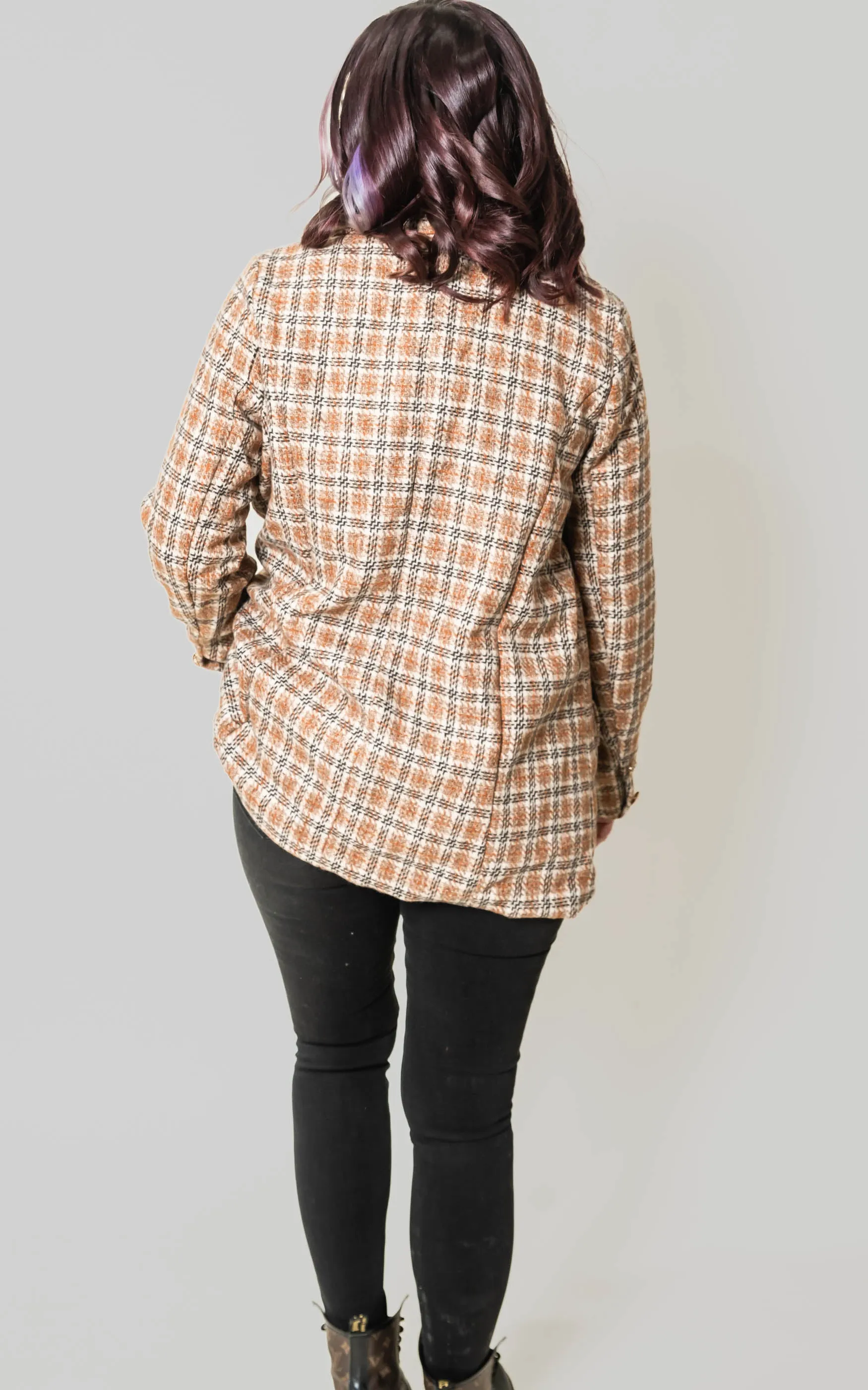 Classic Plaid Blazer -POL Final Sale