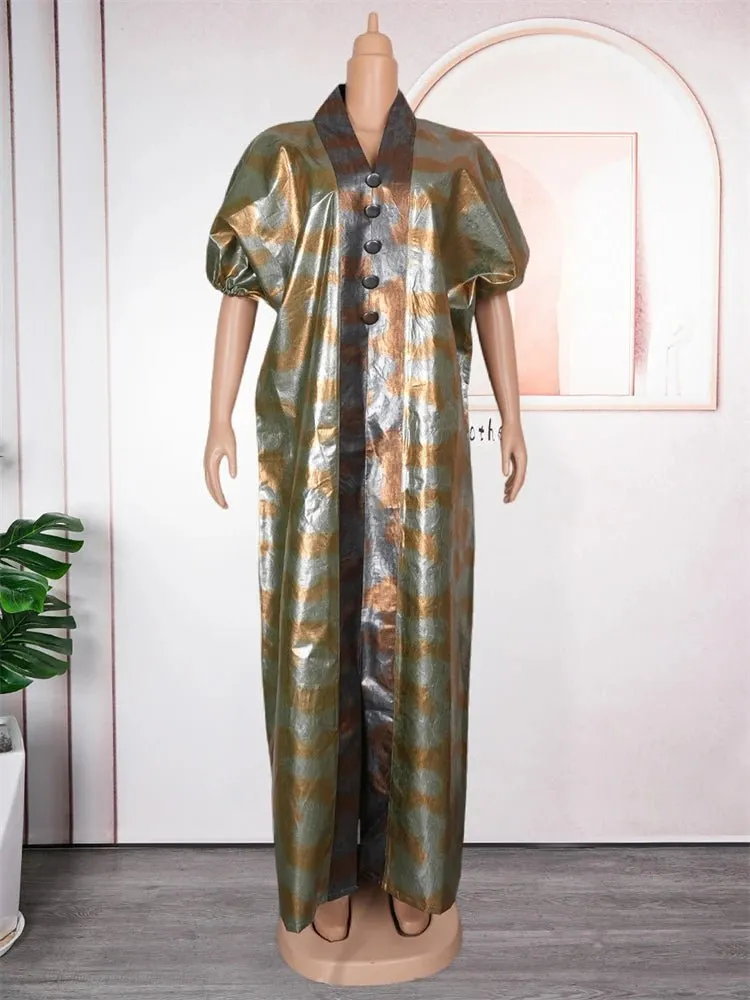 Elegant African-Inspired Long Abaya Dresses for Women - Wedding, Party, and Evening Gown, Loose-Fitting Boubou Robes