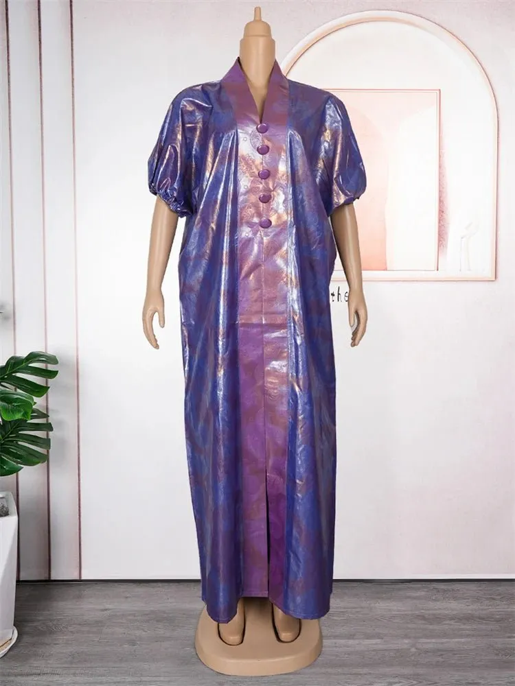 Elegant African-Inspired Long Abaya Dresses for Women - Wedding, Party, and Evening Gown, Loose-Fitting Boubou Robes