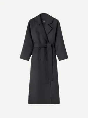 Evans Coat in Charcoal Melange