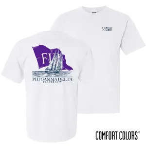 FIJI Comfort Colors White Seafarer Short Sleeve Tee