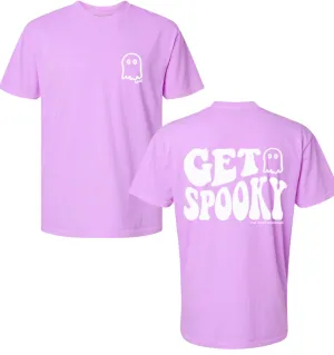 HALLOWEEN 'GET SPOOKY' Unisex Tee - ELECTRIC VIOLET