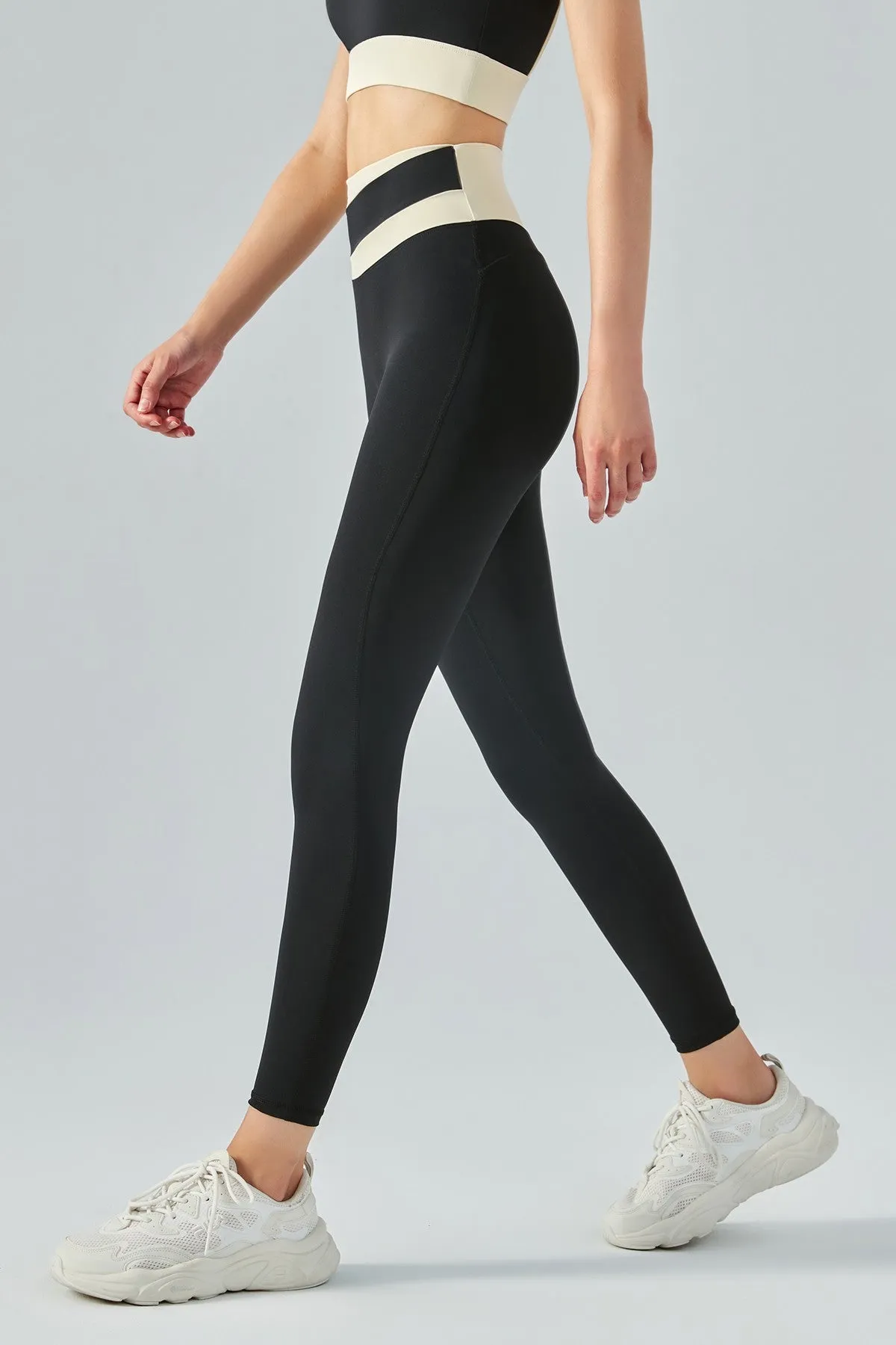 High-Rise Colorblock Workout Leggings