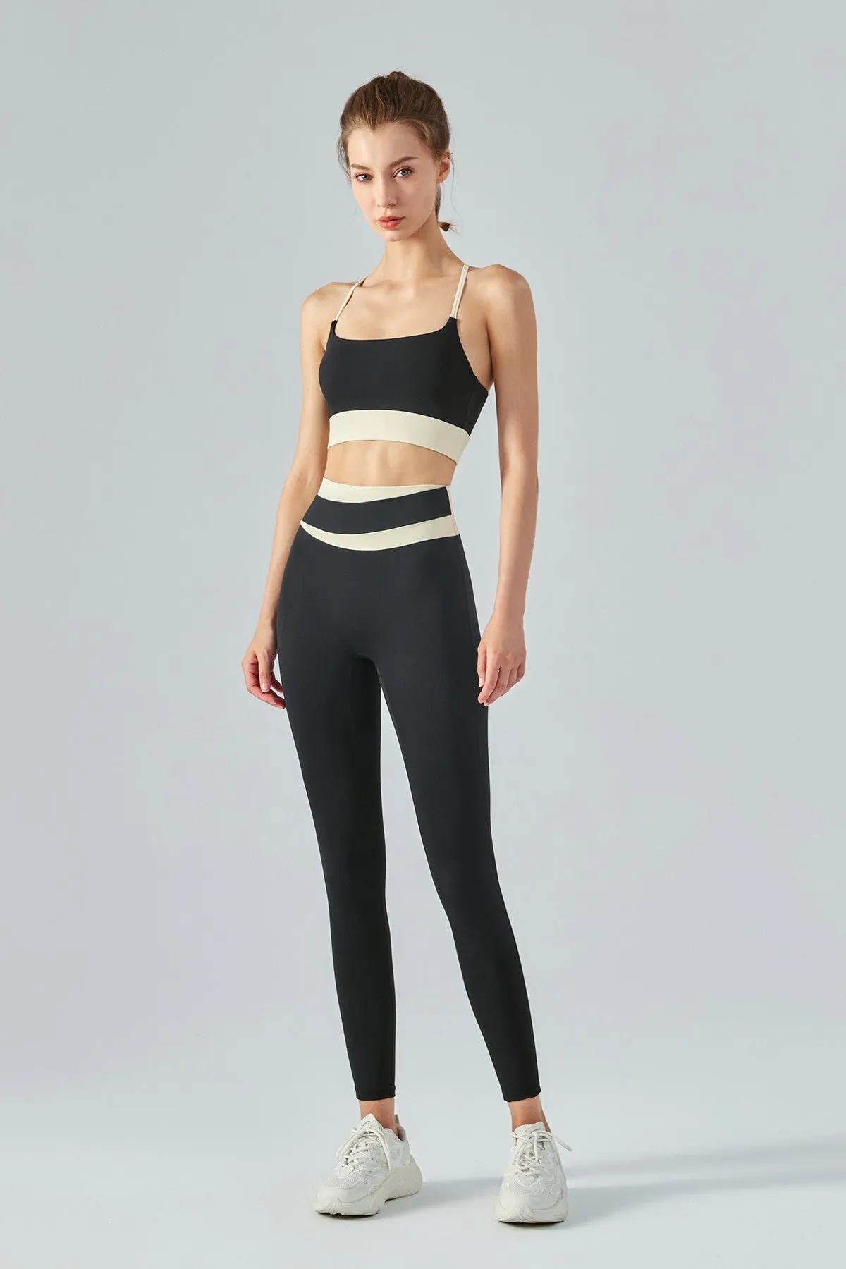 High-Rise Colorblock Workout Leggings