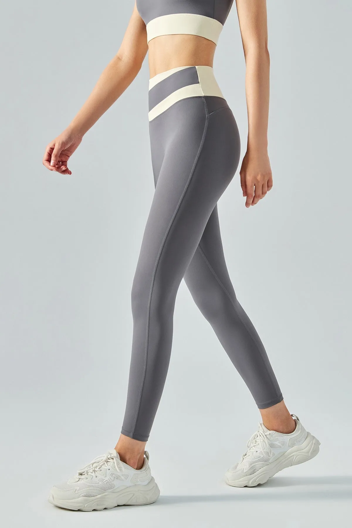 High-Rise Colorblock Workout Leggings