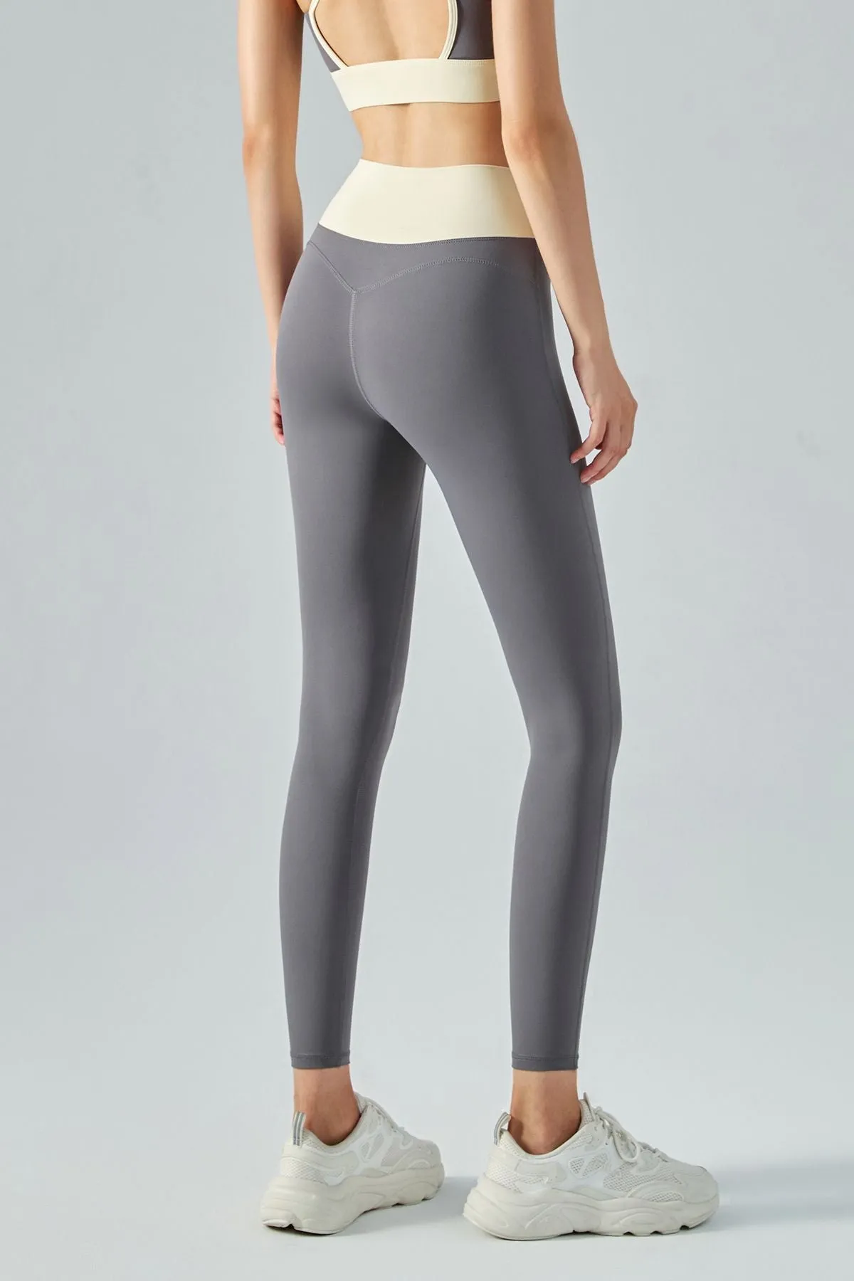 High-Rise Colorblock Workout Leggings