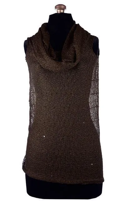 Hooded Cowl Tunic - Glitzy Glam, Multi-Style (Only Small & Medium Left)