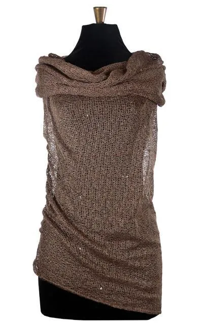 Hooded Cowl Tunic - Glitzy Glam, Multi-Style (Only Small & Medium Left)