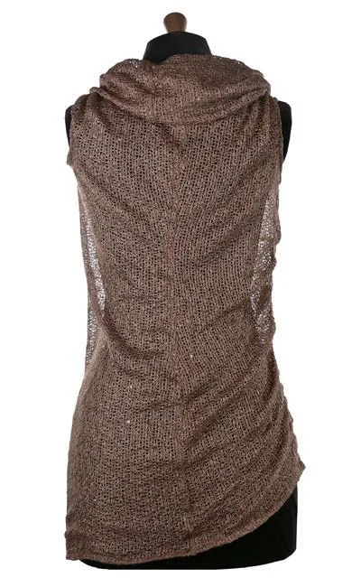 Hooded Cowl Tunic - Glitzy Glam, Multi-Style (Only Small & Medium Left)