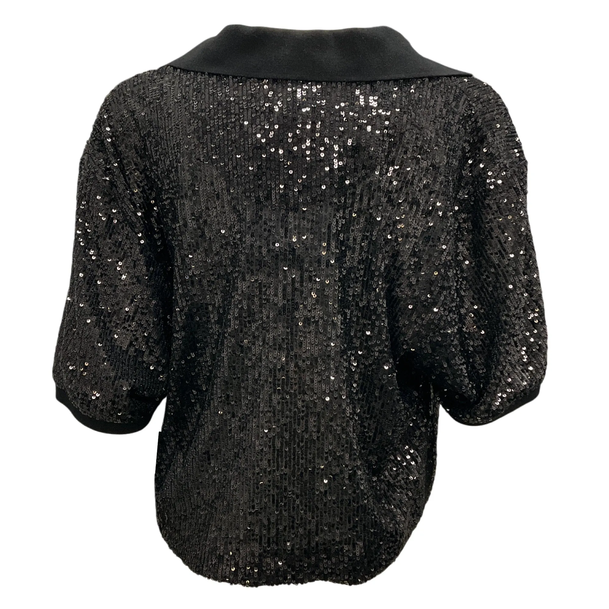 ITMFL In The Mood For Love Black Sequined Williams Crop Top