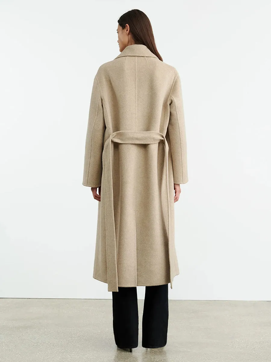 Jarel Wrap Coat in Hazelnut