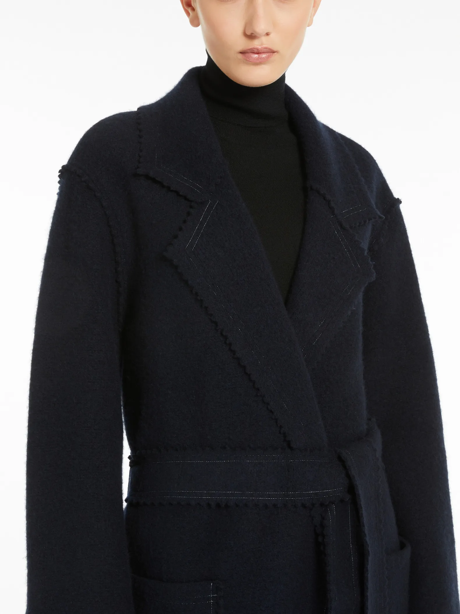 Jene wool and cashmere knit coat