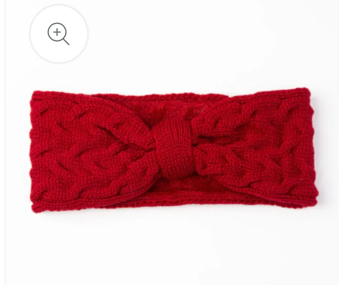 Knot Headwarmer - Crimson