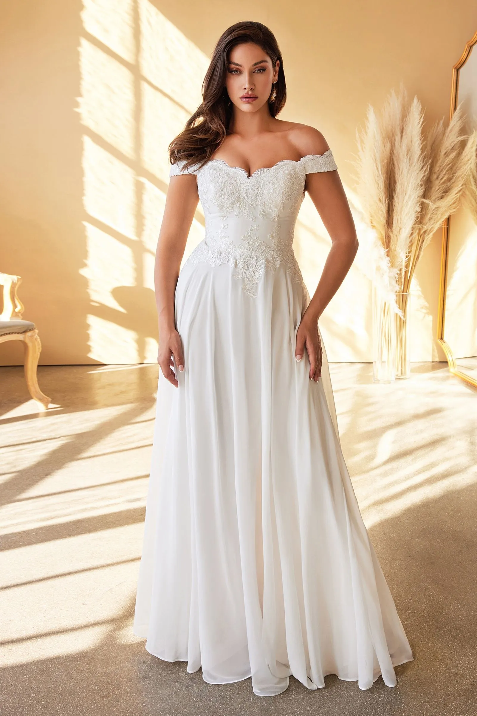 Lace Off-Shoulder Bridal Gown Sale