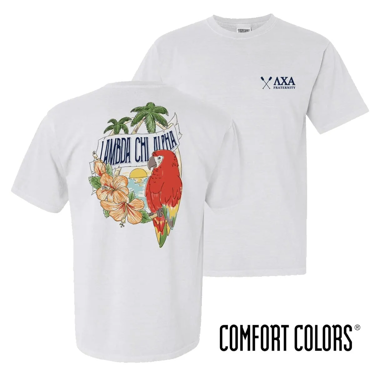 Lambda Chi Comfort Colors Tropical Tee