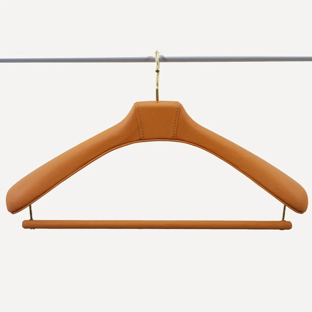 limac design fausto leather coat hanger