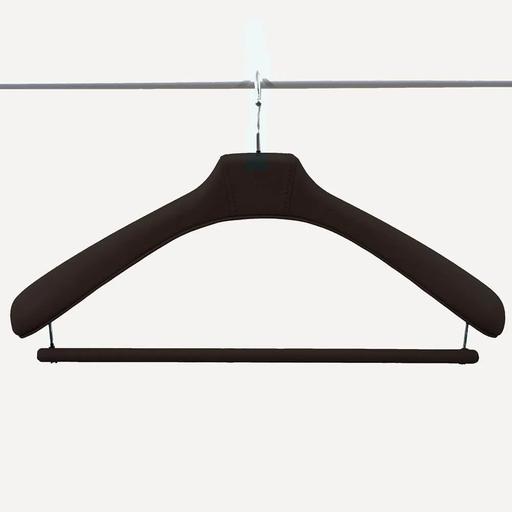 limac design fausto leather coat hanger