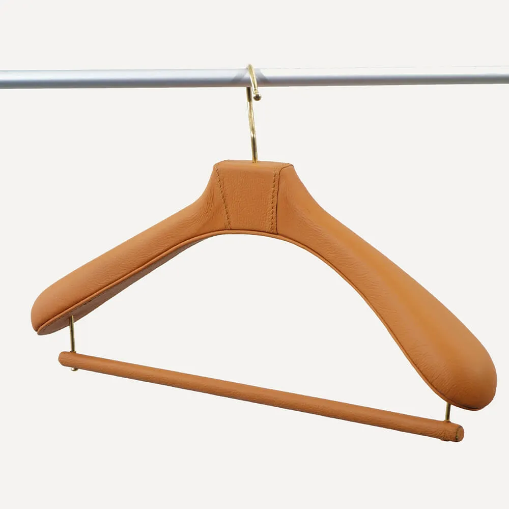 limac design fausto leather coat hanger