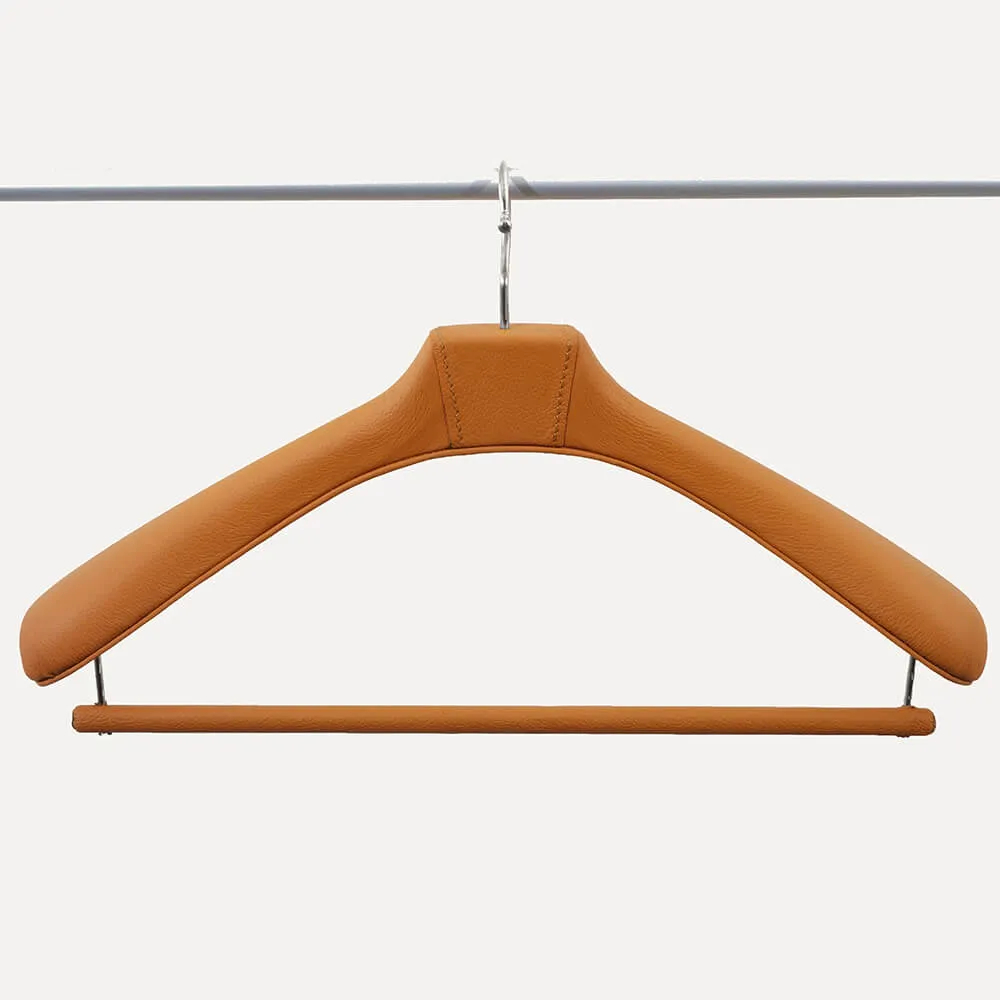 limac design fausto leather coat hanger