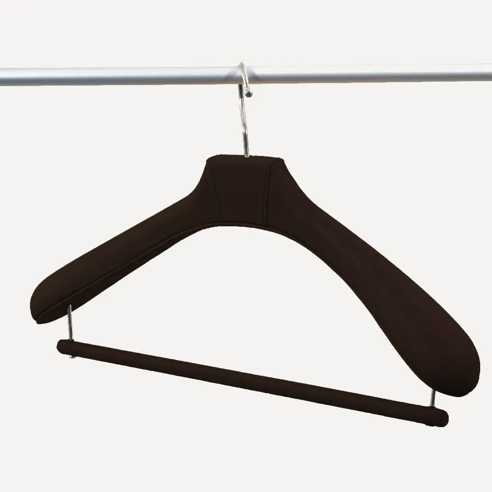 limac design fausto leather coat hanger