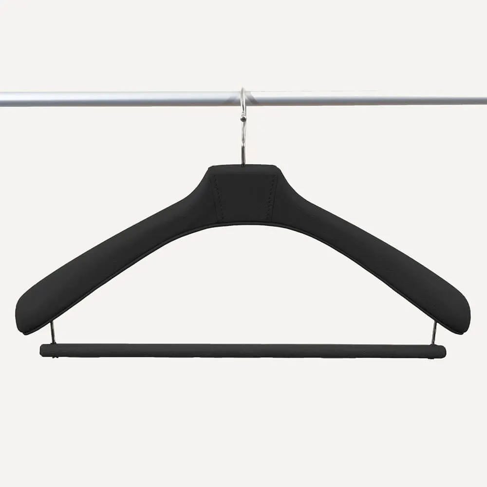 limac design fausto leather coat hanger