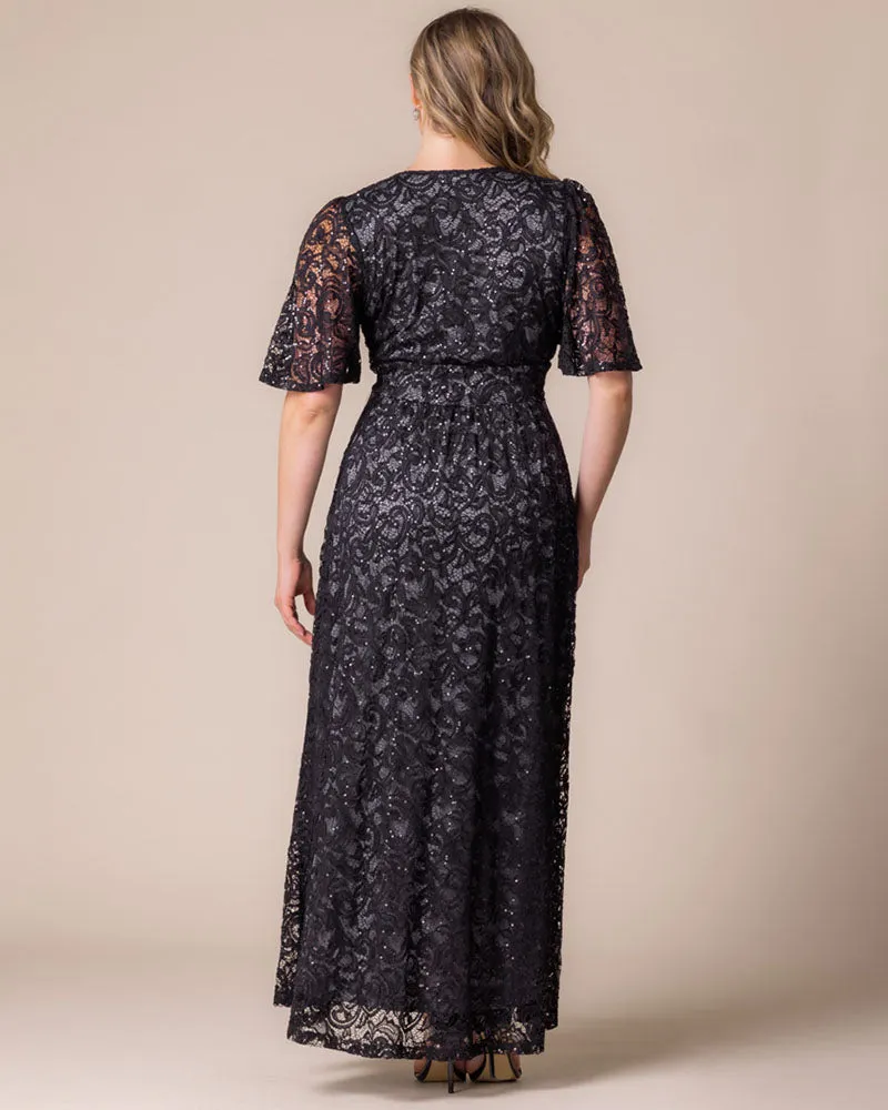 Luminous Sequin Lace Long Gown