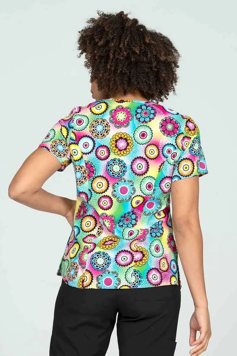 Meraki Sport Women's Print Scrub Top | Pop of Fun