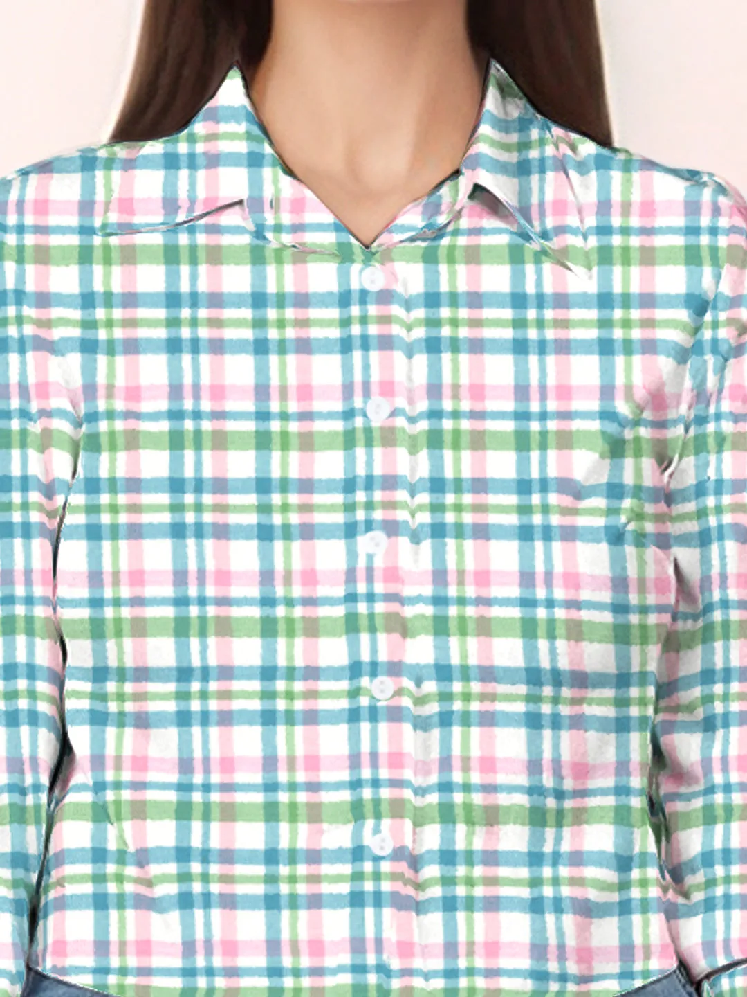 Multi-Colored Checks Relaxed Fit Full Sleeve Shirt