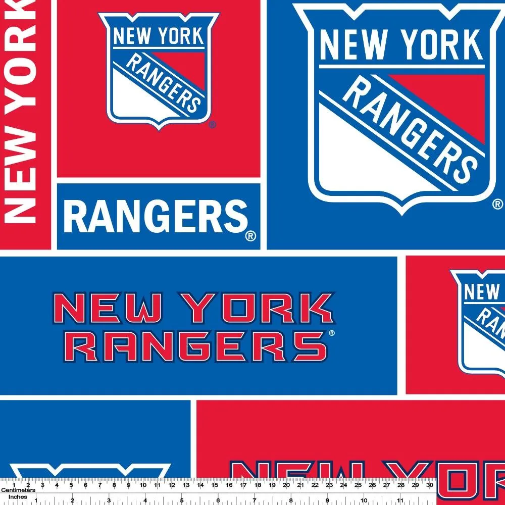 New York Rangers - NHL Fleece Print - Patchwork