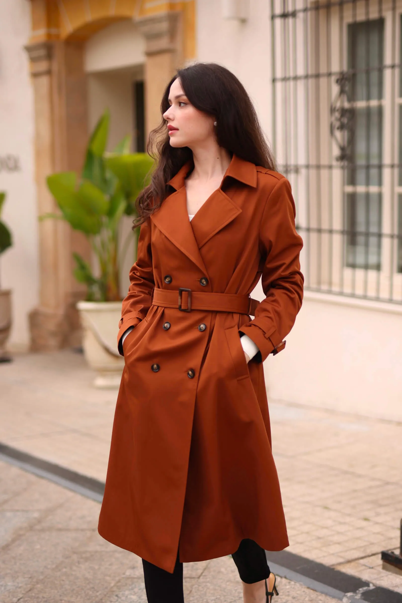 Nicole Cotton Trench Coat