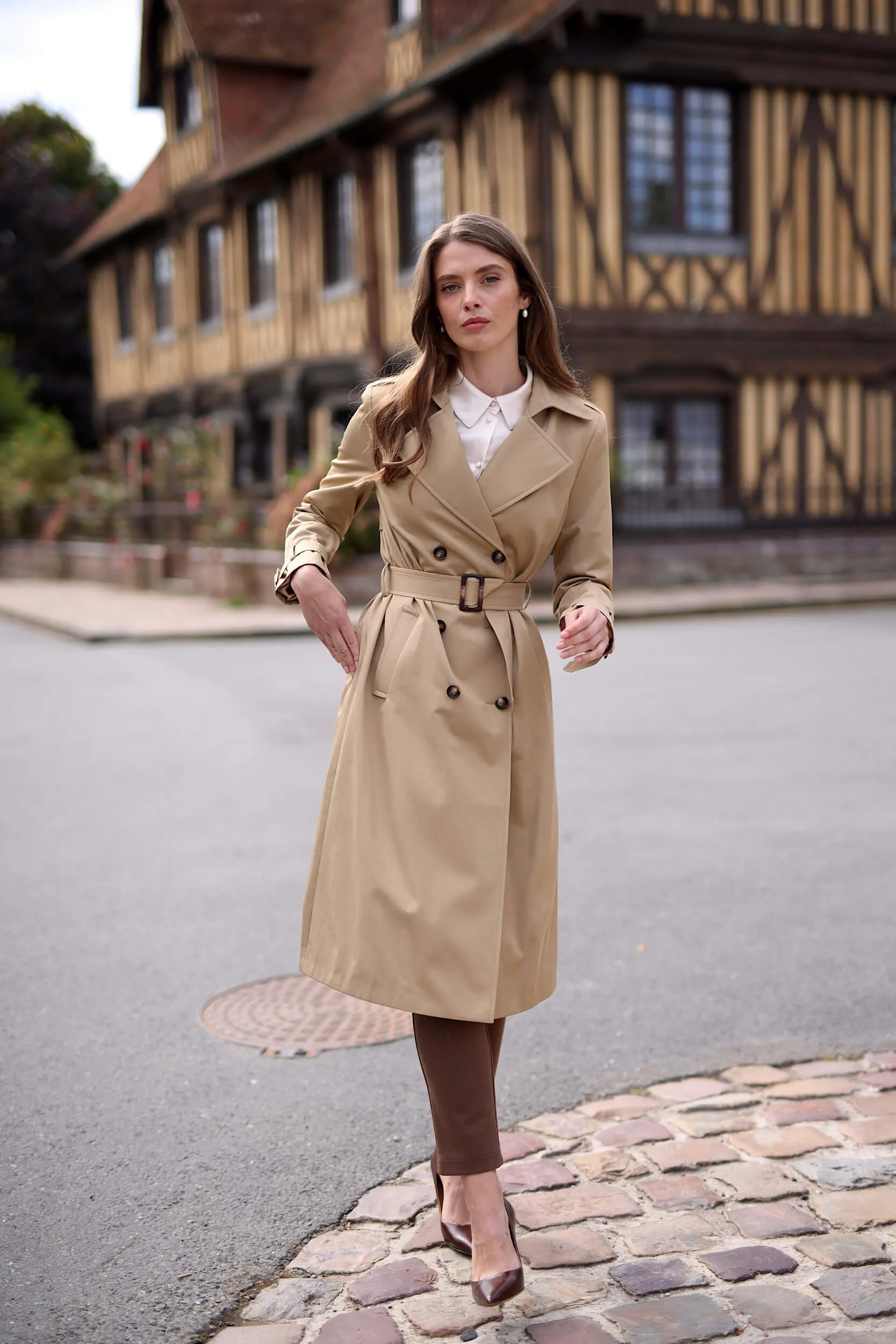 Nicole Cotton Trench Coat