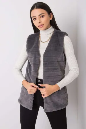 OCH BELLA Women's European-made Faux Fur Winter Vest/Gilet