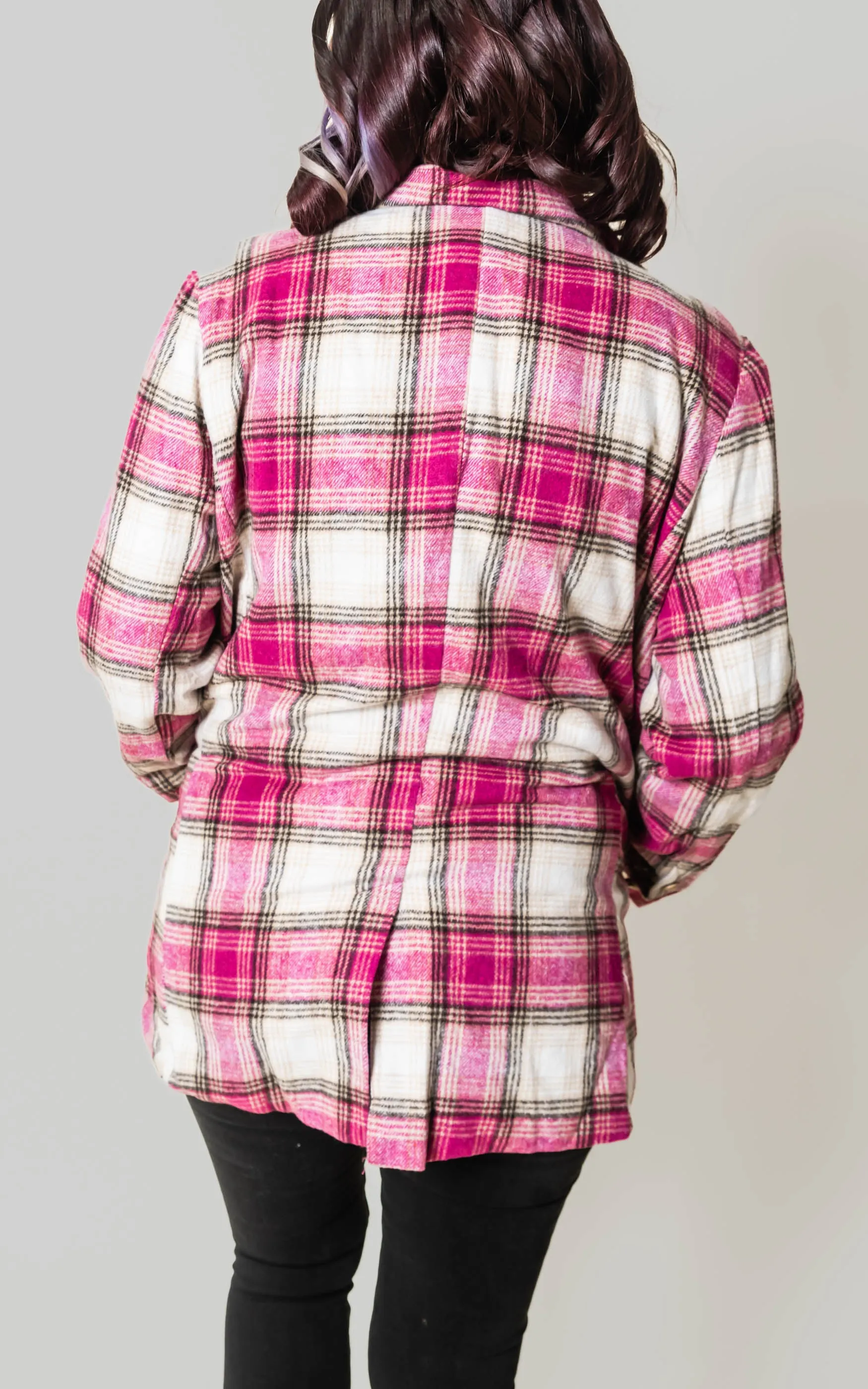 Plaid Flannel Blazer - Final Sale