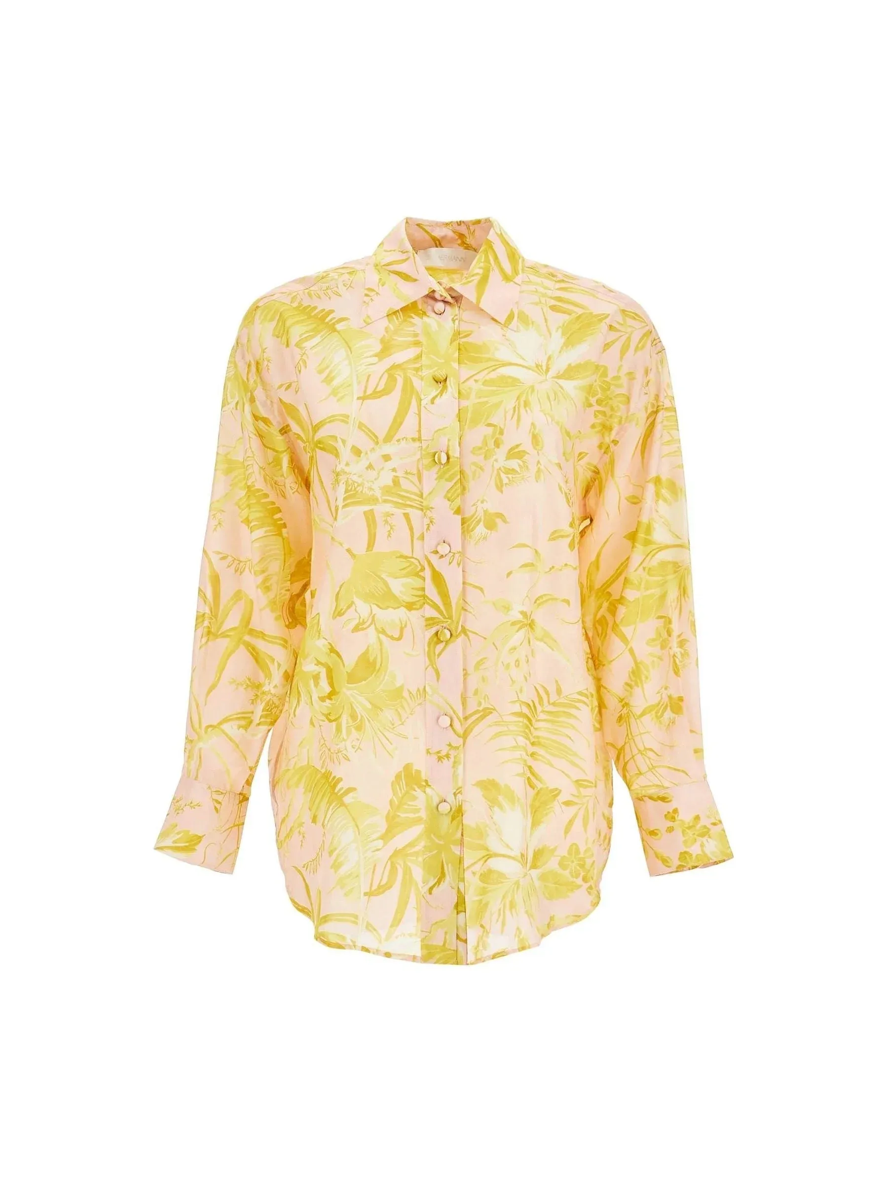 Relaxed Floral Silk Shirt