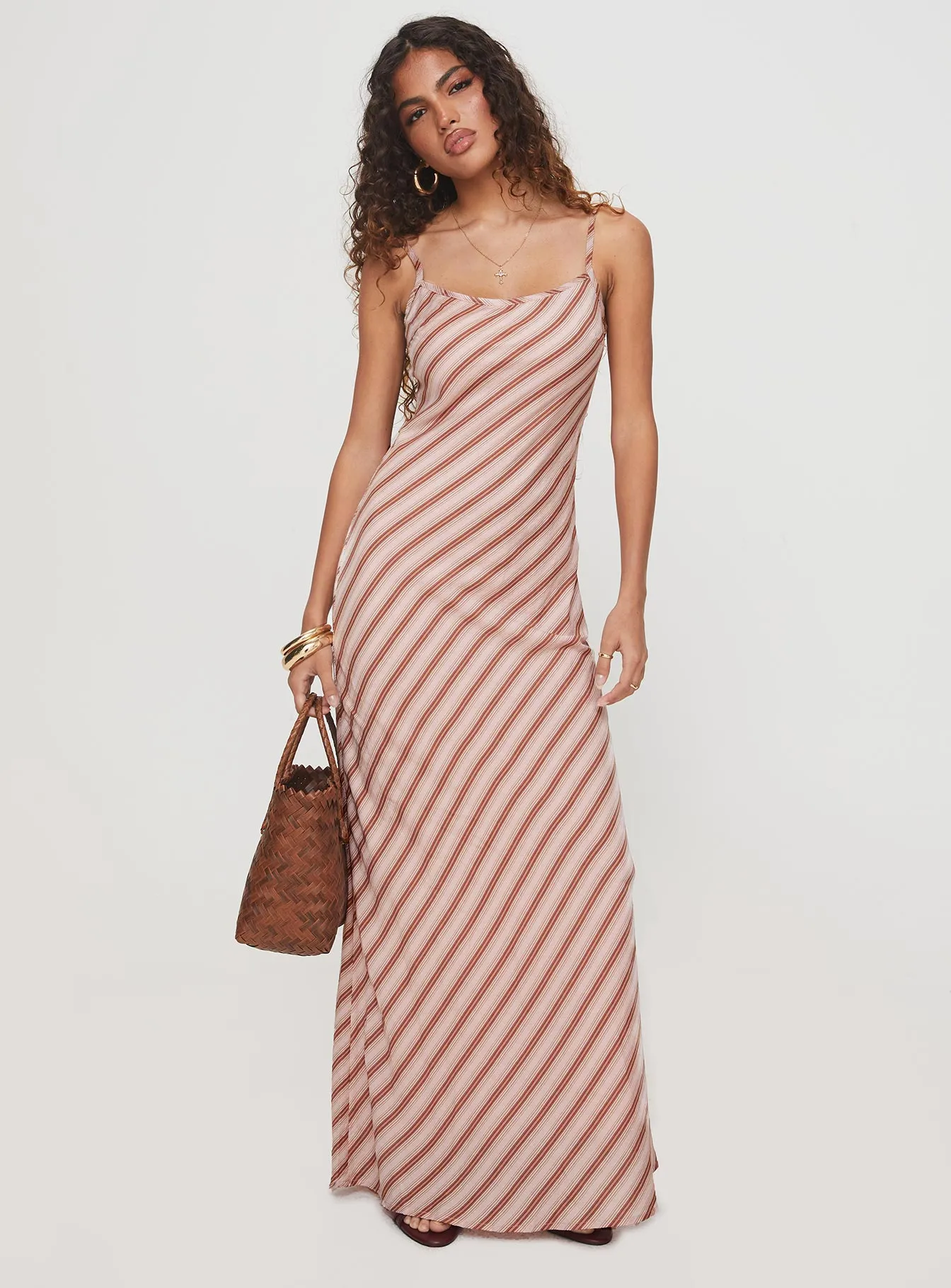 Rianne Maxi Dress Pink Stripe