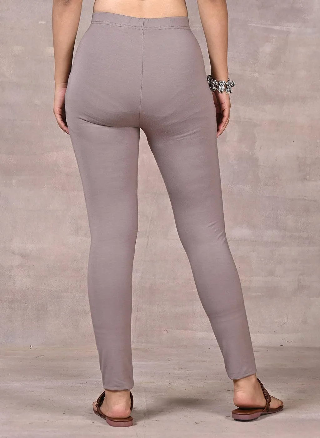 Sofia Grey Skinny Fit Leggings for Women