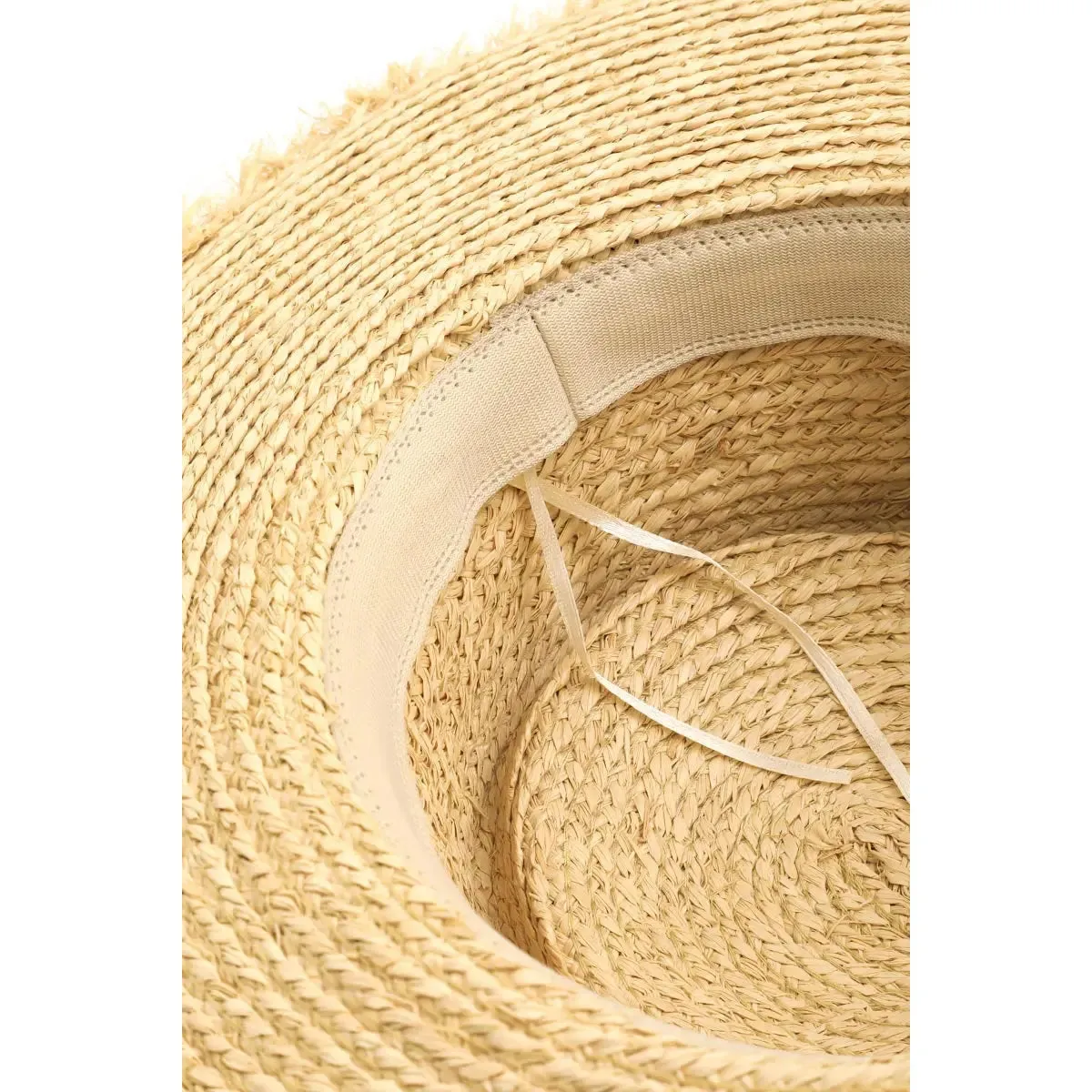 Straw Braided Pork Pie Hat