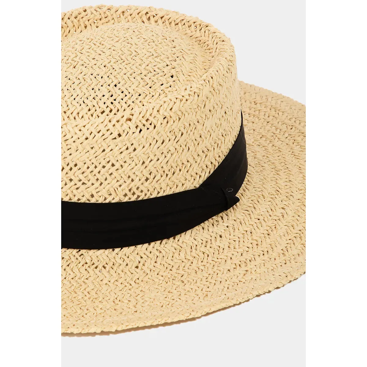 Straw Braided Pork Pie Hat