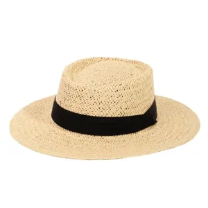 Straw Braided Pork Pie Hat