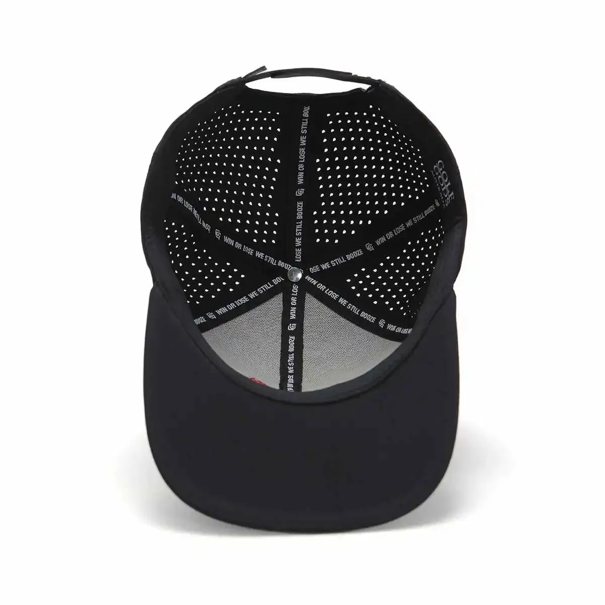 TOUR PRO Mad Slicer Golf Hat in Black with Flat Brim