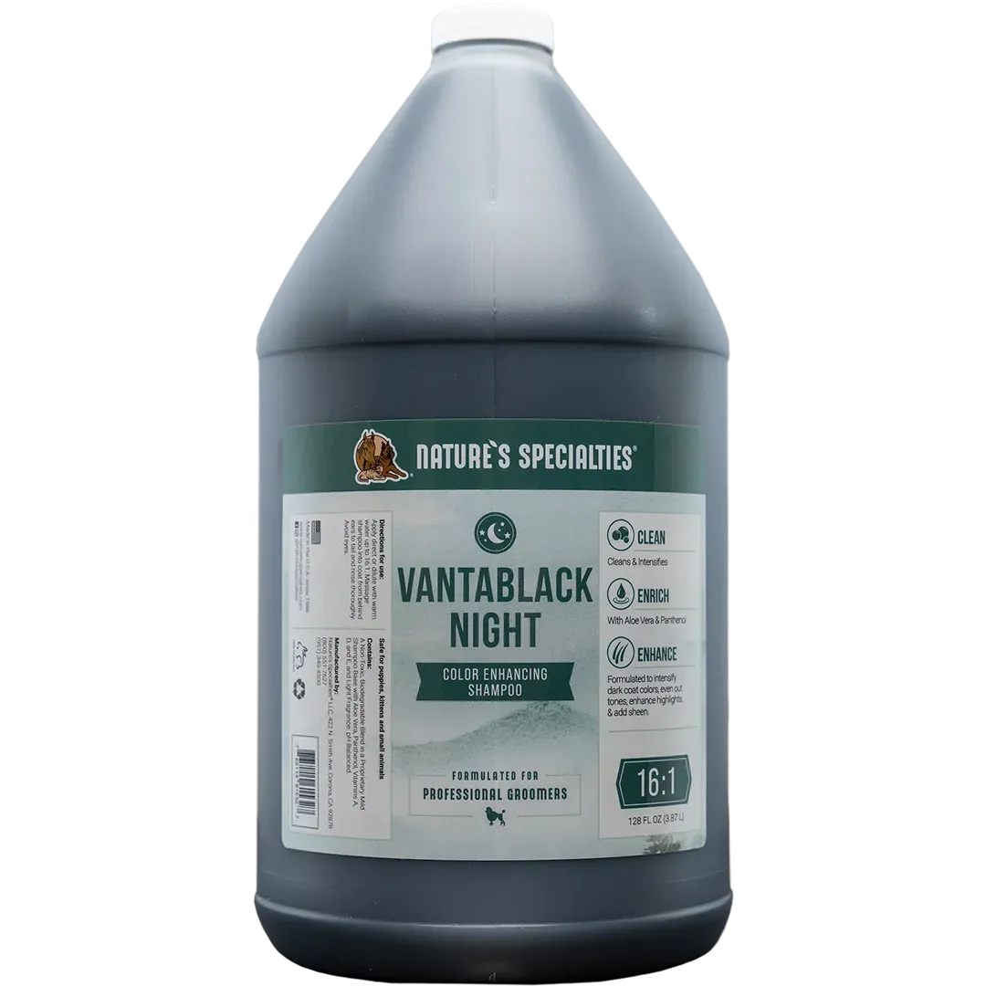 Vantablack Night Dark Coat Shampoo Gallon by Nature's Specialties