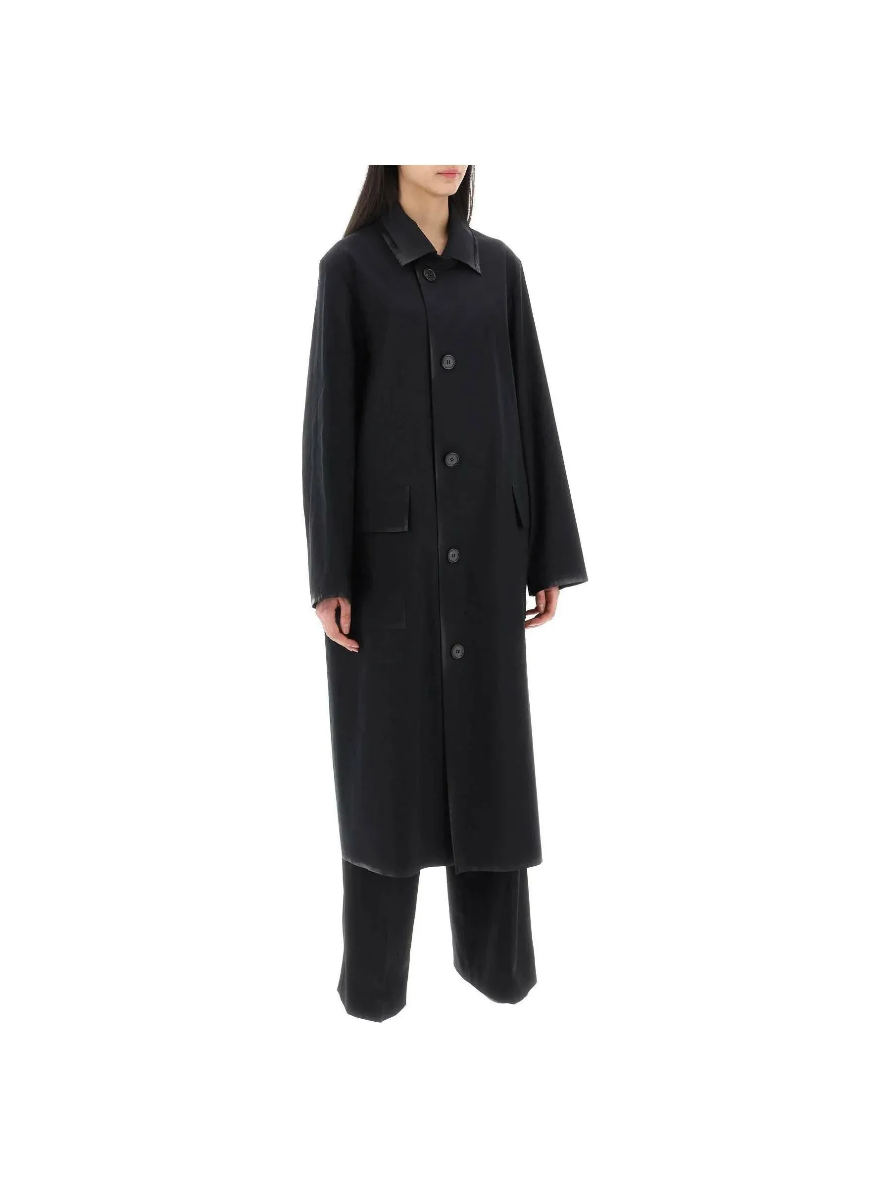 Wool Long Overcoat